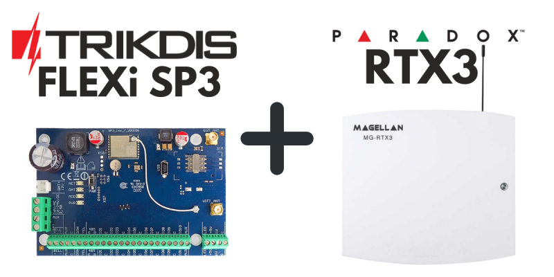 Trikdis FLEXi SP3 Ethernet + 2 SIM 4G central de alarma inteligente 3