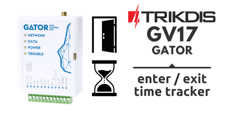 Trikdis GV17 - GATOR controlador de acceso 4G GSM / IP 4