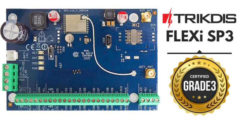 Trikdis FLEXi SP3 Ethernet + 2 SIM 4G central de alarma inteligente 2