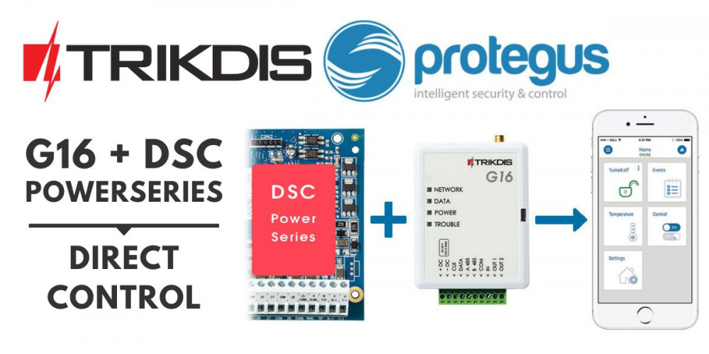 G16 – Control directo para centrales de alarma DSC PowerSeries