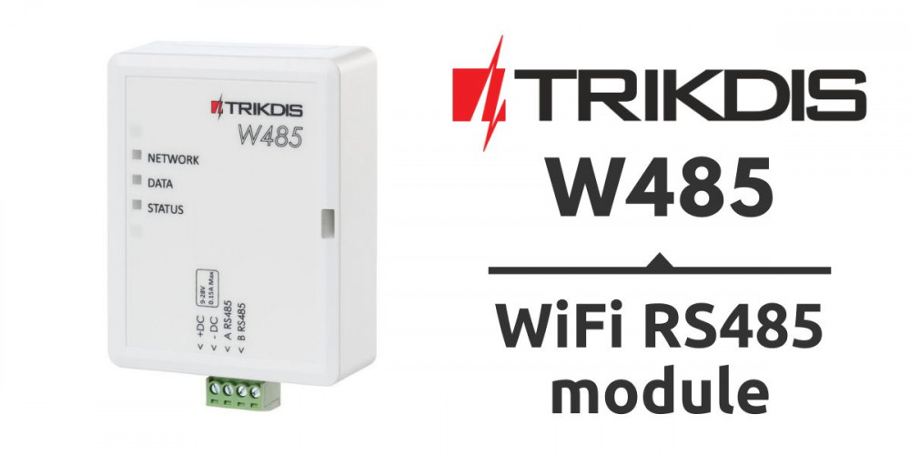 Lanzamiento de producto – Módulo WiFi RS485 Trikdis W485