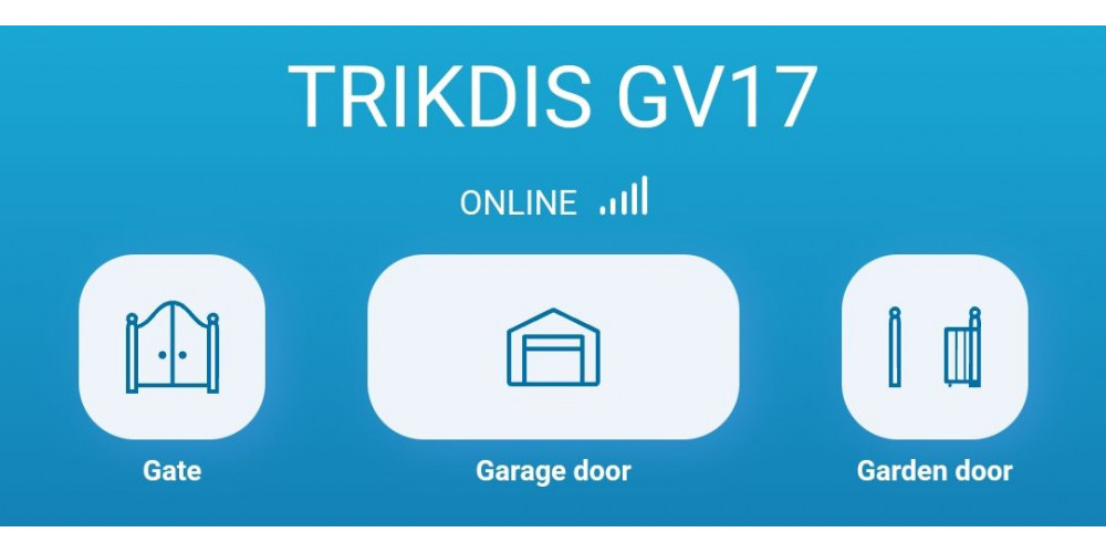 El dispositivo de automatización de puerta GV17 funciona con Protegus 2