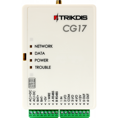 trikdis cg17 2g gsm central de seguridad compacta cg17-2g 39