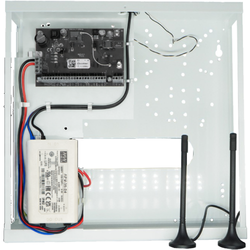 caja metálica mediana con fuente de alimentación para flexi sp3 k01 35