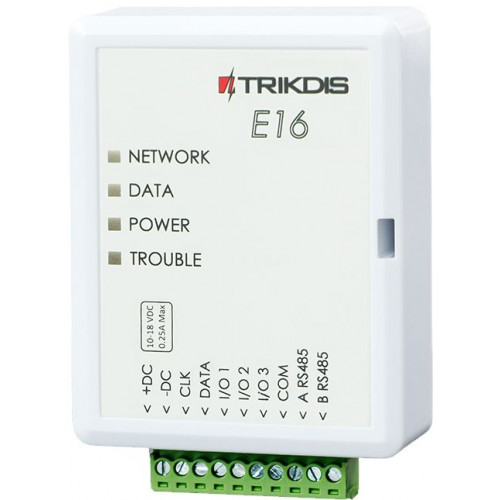 trikdis e16 ethernet comunicador - módulo ip e16 39