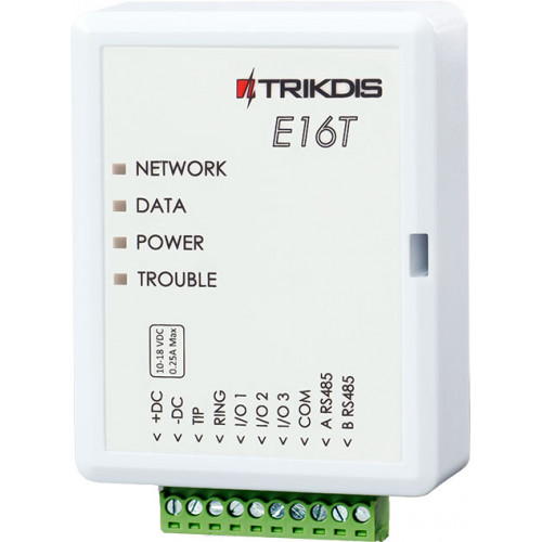 trikdis e16t ethernet comunicador universal - módulo ip e16t 39