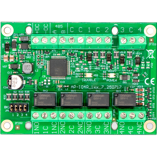 trikdis io4r (io-4r) – módulo expansor i/o gator (4 entradas / 4 relés) io4r 35