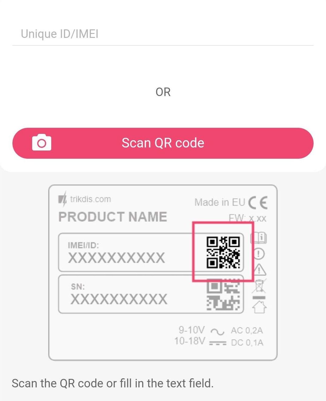 Add new system using qr code