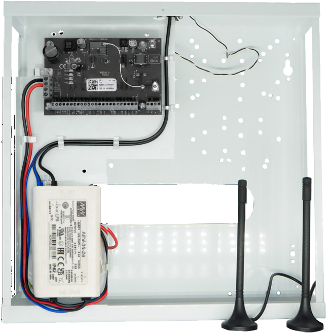 caja metálica pequeña con fuente de alimentación para flexi sp3 k02 38
